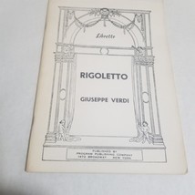 Rigoletto Guiseppe Verdi Libretto Opera in Four Acts - £8.63 GBP