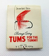 Vintage Match Book Tums Scarlet Ibis Sportmen Always Carry Tums - £3.52 GBP