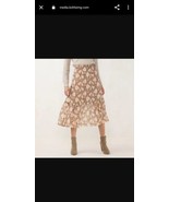 LC Lauren Conrad Floral Ruffle Midi Skirt - £22.42 GBP