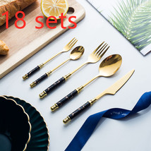 Stainless steel marbled tableware - $17.81+