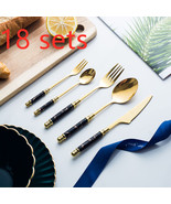 Stainless steel marbled tableware - $24.34 CAD+