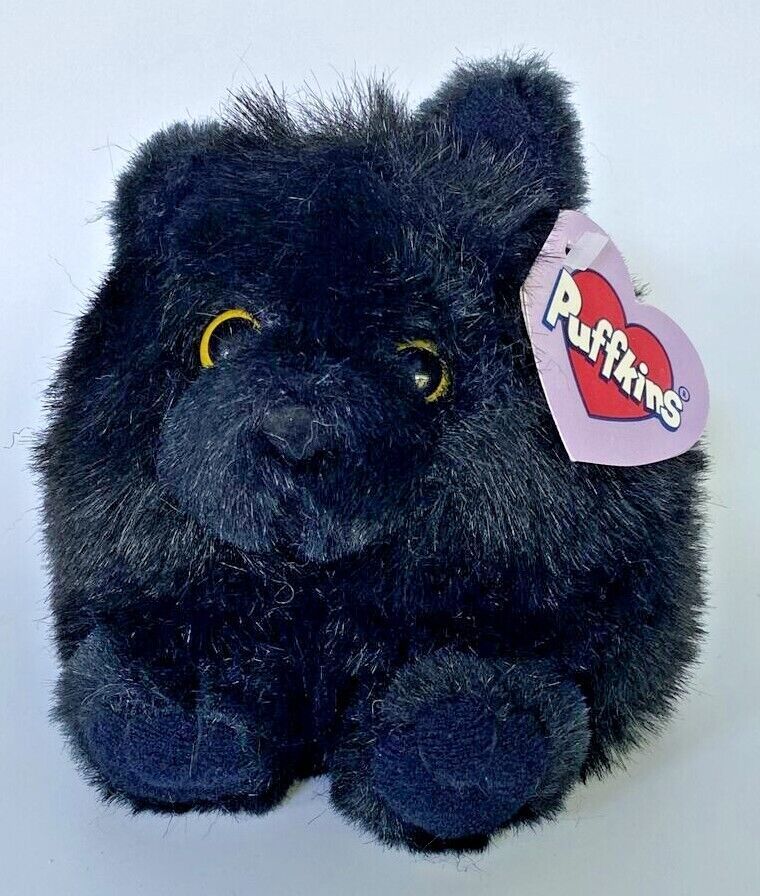 1997 Puffkins Shadow the Cat Plush Toy BB1 - $12.99