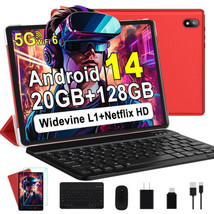 Android 14 Tablet, 128GB+20GB/1TB Expandable, 10.1 Inch Tablets with WiFi 6, Oct - £373.69 GBP