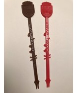 VINTAGE Holiday INN Hotel Swizzle Stick Stir Lot of 2 Red - $3.32