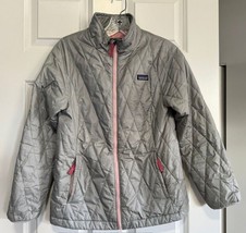 Patagonia Kids Nano Puff Diamond Quilt Jacket Drifter Grey 68006 Girls X... - $48.99