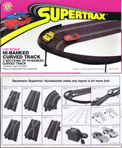 1980 Bachmann 1/32 Supertrax Slot Car HI-BANKED Curve Track Boxed +Lock Lugs 6015 - £15.66 GBP