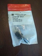 Adapter Poly 1/4 Mptx1/4 Barb,No A 1414 P,  Green Leaf Inc - £6.91 GBP