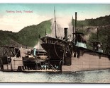 Ships at Floating Dock Trinidad BWI UNP Davidson &amp; Todd DB Postcard P20 - $6.20