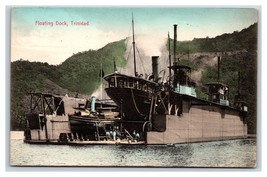 Ships at Floating Dock Trinidad BWI UNP Davidson &amp; Todd DB Postcard P20 - £4.84 GBP