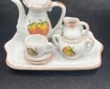 Vintage Miniature Tea Set Strawberries Andrea by Sadek READ - $13.54