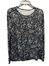 32 Degrees Cool Women&#39;s Black Floral Shirt Sun Protection UPF 50+  Beach XL - $14.82