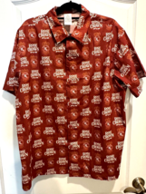 Disney Parks Epcot Rose and Crown Pub Button Up Shirt XXL Camp United Kingdom - £47.48 GBP