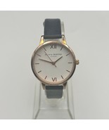Olivia Burton Rose Gold Black Leather Women’s Minimalist Watch 30mm Working - $624.93 MXN