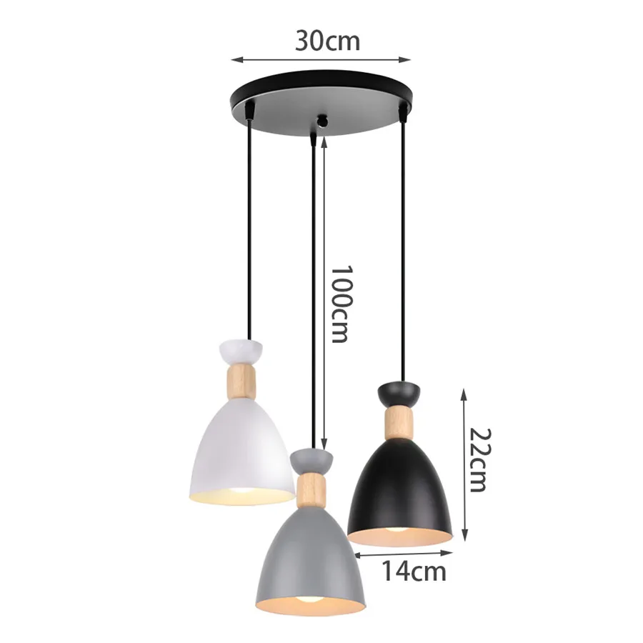  Chandelier  en Hanging Lightings aron 3/1 Heads Pendant Lamp LED Loft Lights fo - £164.56 GBP