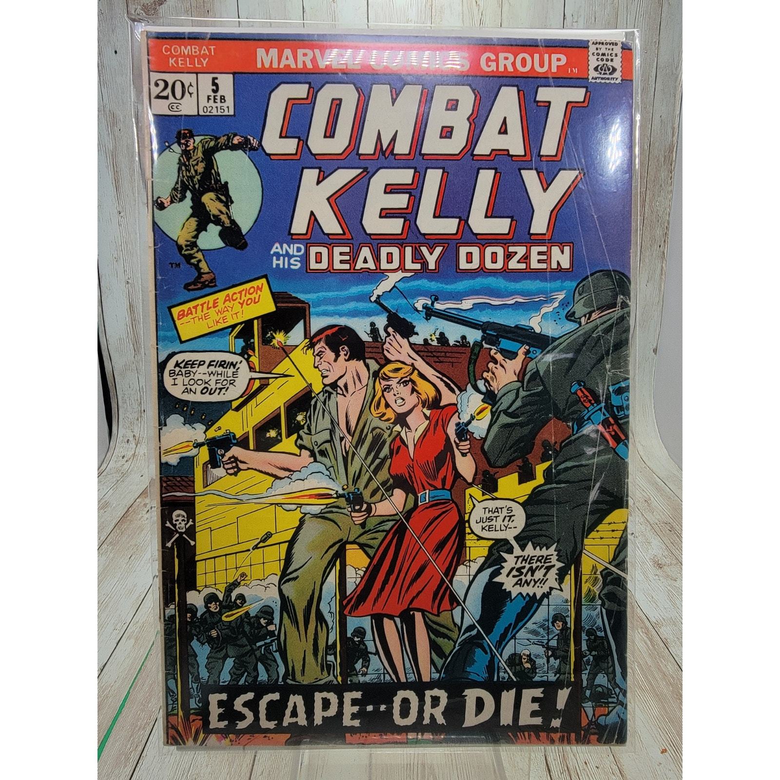 Combat Kelly And His Deadly Dozen #5 Marvel Comics  - $7.97