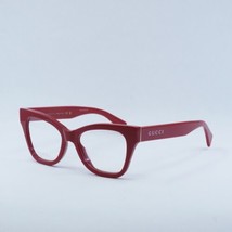 GUCCI GG1133O 005 Red 52mm Eyeglasses New Authentic - £154.86 GBP