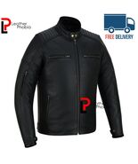 Motorcycle Jacket, Distressed Cowhide Leather, Warm Lining Zip YKK - €133,07 EUR