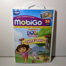 Vtech Mobigo Dora the Explorer Twins&#39; Day  - Ages 3-5 - Used - Complete in Box - £3.96 GBP