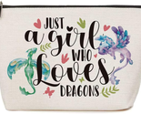 Dragon Gifts for Girls Dragon Gifts for Dragon Lover Dragon Makeup Bag C... - £16.26 GBP