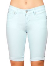 MSRP $24 Gogo Jeans Juniors&#39; Hyper-Stretch Bermuda Shorts Green Size Medium - $5.94