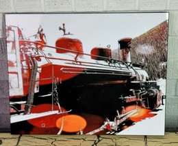 Railroad Train Engine Locomotive Print Picture Wall Hanging Home Decor M... - £26.61 GBP