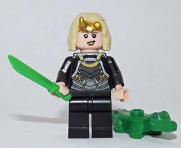 Minifigure Custom Toy Sylvie With Alligator Loki TV Show Version Marvel - £5.09 GBP