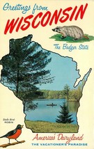 Madison Wisconsin Vacation Paradise Boat Badger Robin Johnson Postcard 2... - $5.27