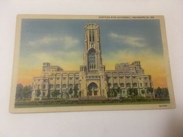Vintage Postcard Unposted Linen Scottish Rite Cathedral Indianapolis IN - £0.94 GBP
