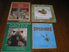 Lot Of Wildlife Spiders 1st Printing Hc Books – Way Of The Grizzly Prairie Dog - £13.12 GBP