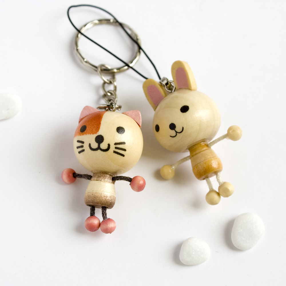 [Cat & Rabbit] Cell Phone /Camera/ Handbags Charm Strap