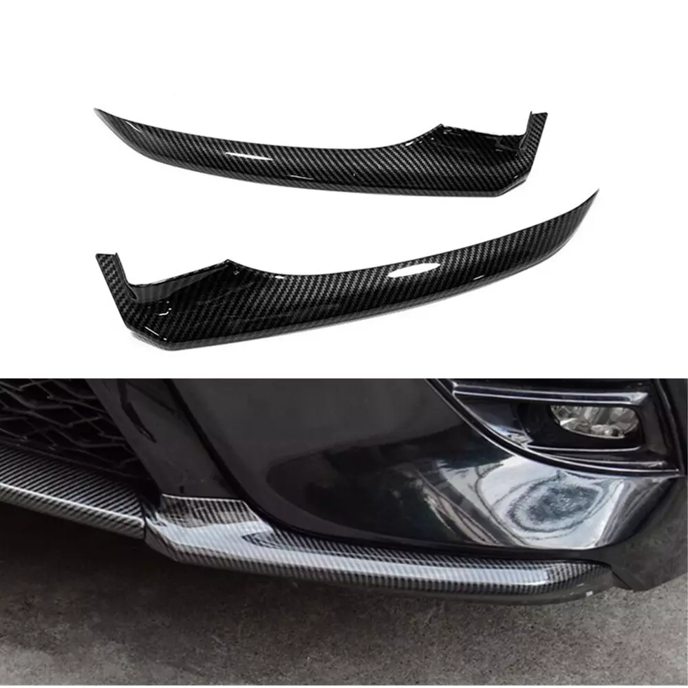 For Toyota Camry SE XSE 2018-2020 Carbon Fiber Front Bumper Corner Spoil... - $34.88