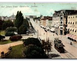 Karl Johans Gate Street View Christiania Oslo Norway UNP UDB Postcard T8 - $5.08