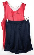 Mens Athletic Jersey &amp; Shorts XL Red Black - $16.23
