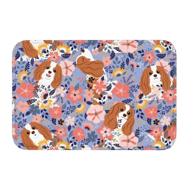 Cute Cavalier King Charles Spaniel Door Floor Mats Anti-Slip Outdoor Dog Doormat - $15.99