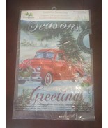 Seasons Greetings Decorative Garden Flag 12.5&quot; X 18&quot; Red Truck - $355.25 MXN