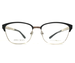 Jimmy Choo Eyeglasses Frames JC192 003 Matte Black Silver Sparkly 54-16-140 - £58.66 GBP