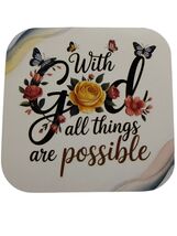  Handmade Christian Floral Refrigerator Magnet – Bible Scripture  - $6.62 CAD