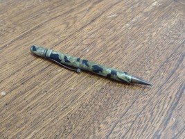 OLD La Ritzie Marbled Green Black Mechanical Pencil c.1930s Works Art Deco Style - £14.60 GBP