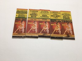 Vintage Matchbook Cover Pin-Up Girl (Lot of 5) USA Rare Sexy Lady Advert... - £22.95 GBP