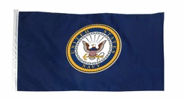 12X18 12&quot;X18&quot; U.S. Navy Crest Symbol Sleeve Flag Boat Car Garden - £15.79 GBP