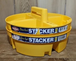 Bucket Boss 15051 4-Compartment Bucket Stackers Lot Of 2 - Yellow - £18.73 GBP