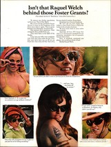 1968 Foster Grant: Isn&#39;t That SEXY Raquel Welch Behind Those Vintage Pri... - $25.98