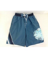 Maui and Sons Swim Trunks Men&#39;s Blue Mesh Lined Elastic Waist Swim Short... - $6.34