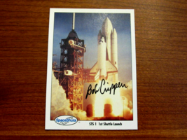 BOB CRIPPEN ASTRONAUT SIGNED AUTO STS FIRST SHUTTLE LAUNCH SPACE SHOTS 5... - $118.79