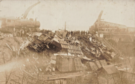 Train Wreck February 1917 Mount Union Pennsylvania-19 Killed~REAL PHOTO POSTCARD - £15.59 GBP