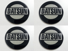 Datsun 6 - Set of 4 Metal Stickers for Wheel Center Caps Logo Badges Rims  - £19.90 GBP+