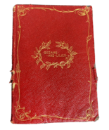 1899 Sesame and Lilies Christian Philosophy John Ruskin Red Limp Leather... - £23.19 GBP