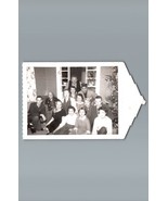 VINTAGE POLAROID PHOTO 1960&#39;S FAMILY AT CHRISTMAS INSTANT FILM W/ TAB AT... - $8.90