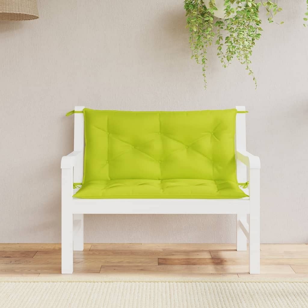vidaXL Garden Bench Cushion Set of 2 Bright green - $88.82