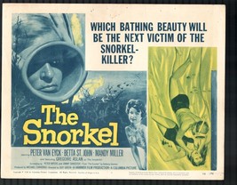 Snorkel Lobby Card Set 11&quot;x14&quot; Peter Ven Eyck Betta St. John Horror - £200.36 GBP